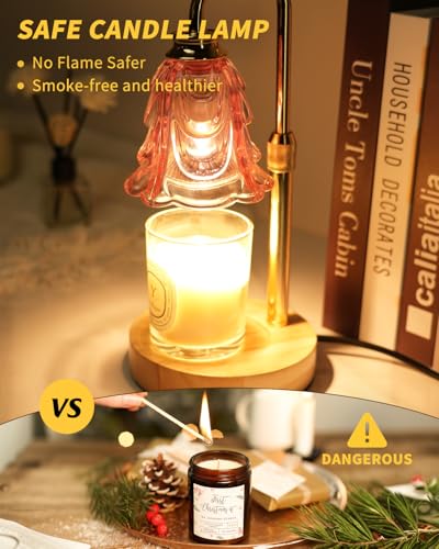 SupBri Candle Warmer Lamp with Timer for Scented jar Candles, Adjustable Height and Dimmable, Mothers Day Birthday Gift fo...
