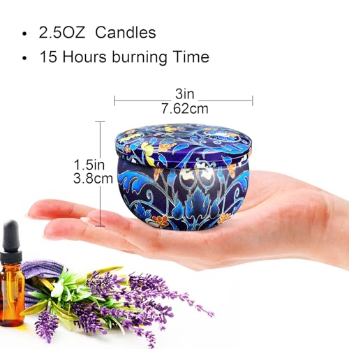 36 Pack Scented Candles Set for Home, Relaxing Stress Relief, Aromatherapy, Russian Patterns - Natural Soy Wax and Fragran...