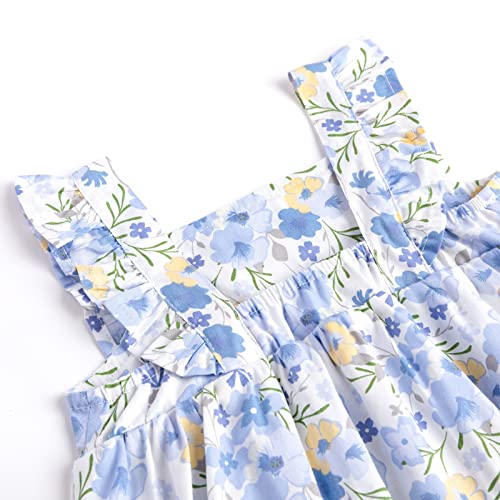Simplee kids Baby Infant Girls Cotton Short Ruffle Sleeve Summer Romper Outfits 3-24 Months