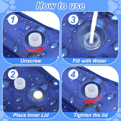 Wensdr Dog Cooling Mat, 35.4" x 18.9", Cooling Mat for Dogs and Cats, Suitable for All Types of Pets, Durable Cooler Fabri...