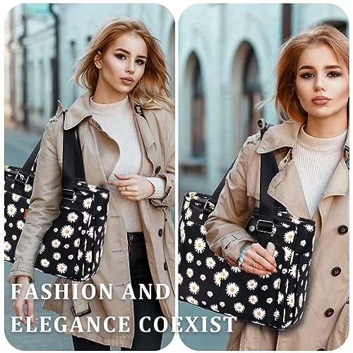 HSHRICH Large Floral Insulated Handbag for Women Work, 12L Leakproof Lunch Cooler Tote with Storage Pocket, Reusable for P...