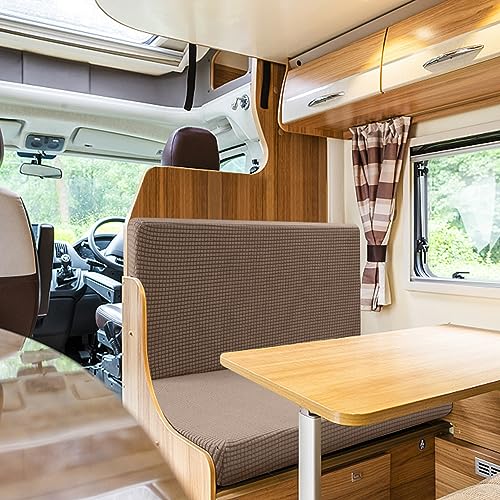 Tlswshsy RV Dinette Cushions Covers - Stretch Sofa Seat Slipcovers - Washable Loveseat Sofa Furniture Protector for Camper...
