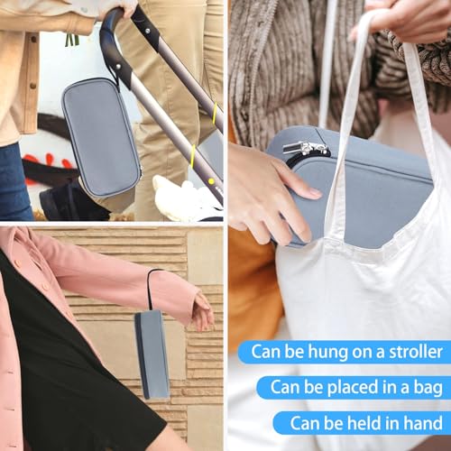 ISUSSER Breastmilk Cooler Bag with Ice Pack, Portable Insulated Breast Milk Storage Cooler Bag, Small Stylish Breastmilk S...