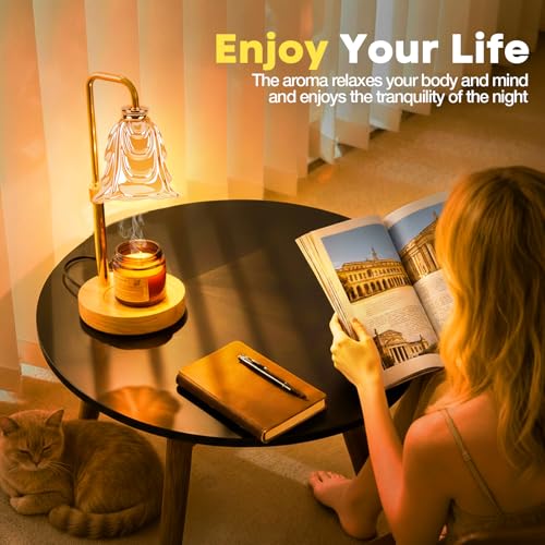 EPIMA Candle Warmer Lamp with Timer and Dimmer, Electric Wax Warmers for Scented Candles with 5 Brightness Settings, Anti-...