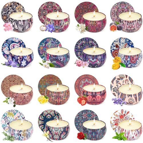 16 Pack Scented Candles Gifts Set for Women, Aromatherapy Candles Pack Soy Wax Candle,Candles Bulk for Festival, Bridesmai...
