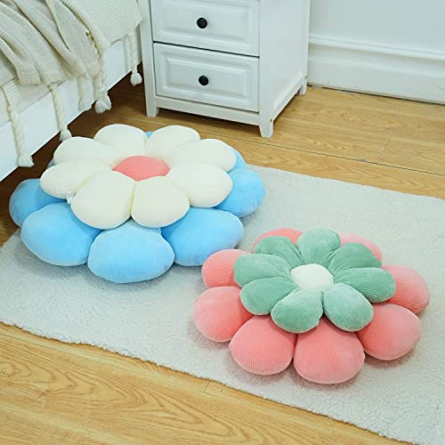 Flower Pillow Cute and Comfortable Floor Cushions Soft Fun Plant Throw Pillows Preppy Aesthetic Room Decor for Couch,Sofa,...