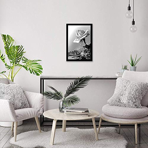 Americanflat 12x18 Poster Frame with Polished Plexiglass - Black Picture Frame - Wide Photo Frames Made of Engineered Wood...