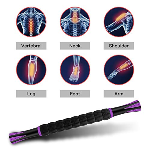 MZDXJ Muscle Roller Massage Roller Stick- Deep Tissue Fascia Blaster for Myofascial Pain Relief, Lymphatic Drainage & Body...