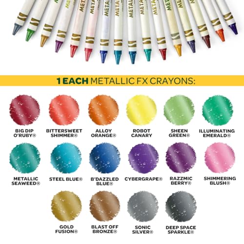 Crayola Ultimate Crayon Box Collection (152ct), Bulk Kids Crayon Caddy, Classic & Glitter Colors, Coloring Book Supplies, ...