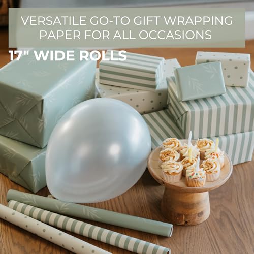 ZICOTO Beautiful Gift Wrapping Paper Rolls for All Occasions - Set of 3 Quality Rolls For Wedding, Birthday, Baby Shower &...