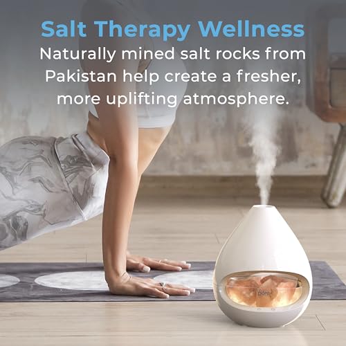 Pure Enrichment PureGlow Crystal - 2-in-1 Himalayan Salt Lamp & Ultrasonic Essential Oil Diffuser, Original Salt Therapy L...