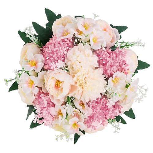 Inweder Flower Balls Centerpieces for Tables: 10 PCS Pink Flowers for Centerpieces Floral Arrangements Centerpiece for Wed...