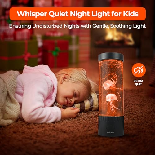 Brewish Jellyfish Lamp (Upgraded Motor 2025),16 Color Changing Mood Lamps, 4 Modes Aquarium Night Light, Artificial Fish T...