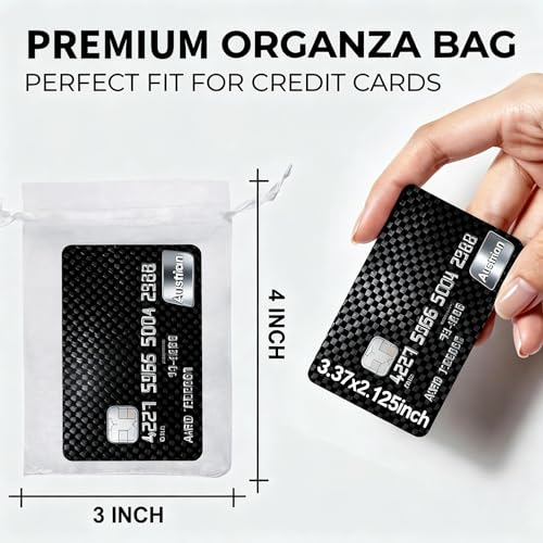 KRY 50 Pack Small Organza Drawstring Gift Bags, 4x4.72 Inches Sheer Mesh Pouches for Party Favors, Candy, Jewelry, Weddin...