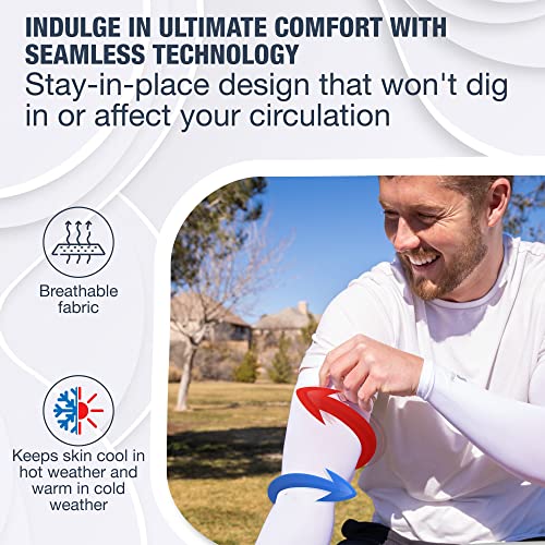 SportsTrail Cooling Arm Sleeves for Men & Women – Breathable, UV Sun Protection, Sports Arm Sleeves for Women, Men & Youth