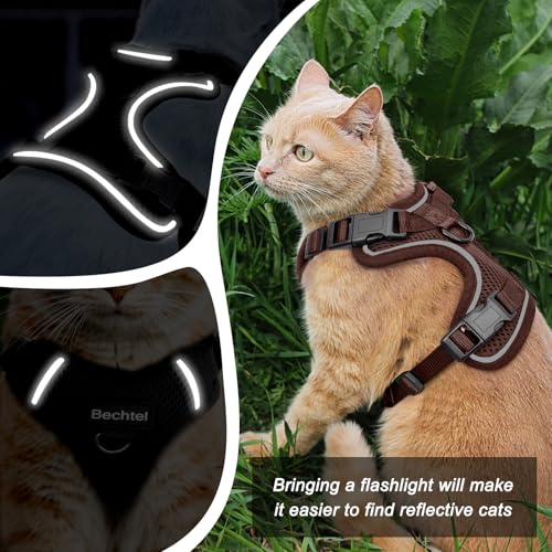 Cat Harness and Leash Set - Escape Proof Adjustable Cat Harness, Comfortable Soft Lightweight, Use Safe & Easy, Walking Tr...
