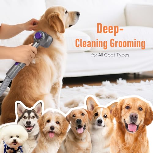 LBLVBNEWD Pet Grooming Kit for Dyson V7 V8 V10 V11 V12 V15 Gen5 Accessories, Dog Brush Vacuum Attachment-Dog and Cat Hair ...