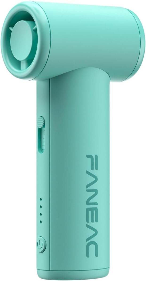 Mini Handheld Portable Fan - Brushless Motor, Ultra Slim, Stepless Control, Rechargeable 2500mAh Battery Up to 8 Hours, Po...