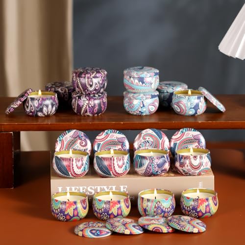kedtui Scented Candles Gift Set, 16 Pack Aromatherapy Candle, Natural Soy Wax Travel Tin Candles for Home Scented, Ideal f...