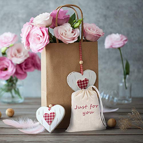 Tatuo 3 x 4 Inches Muslin Cotton Drawstring Bags Canvas Linen Sachet Bag Reusable Empty Gift Pouch for Party Home Supplies
