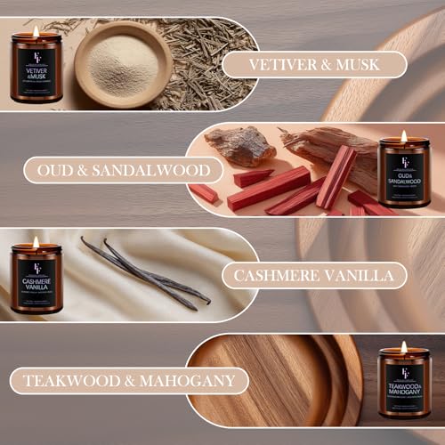 Scented Candles Set, Soy Wax Candles 8 Pack 56 Oz Aromatherapy Candles Gift Set for Women Men （Vanilla/Sandalwood/Amber/Ma...