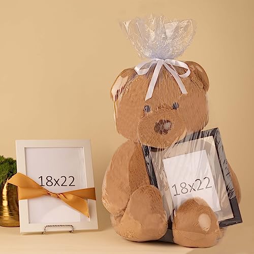 Purple Q Crafts Jumbo Shrink Wrap 40"x50" 5 Pack Basket Bags for Gift Baskets Clear Cellophane PVC Shrink Bags