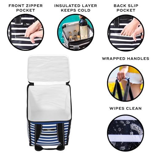 SCOUT Pleasure Chest - Soft, Lightweight, Insulated Cooler, Fits 5 Wine Bottles, Cooler for Beach, Pool, Boat, and Picnics