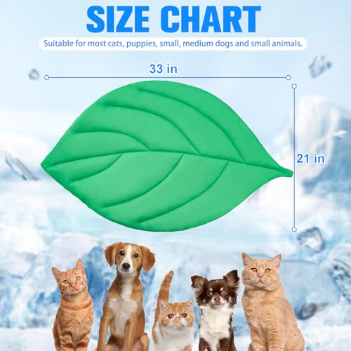 EXPAWLORER Dog Cooling Mat, Double-Sided Cooling Pad for Dogs Cats Kitten,33"x21"Thick & Durable Portable Pet Bed for Summ...