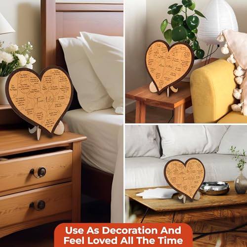 Stofinity 3 Year Anniversary Wooden Gifts For Him Her - 3rd Anniversary Wedding Gifts For Couple, Happy 3rd Anniversary Ma...