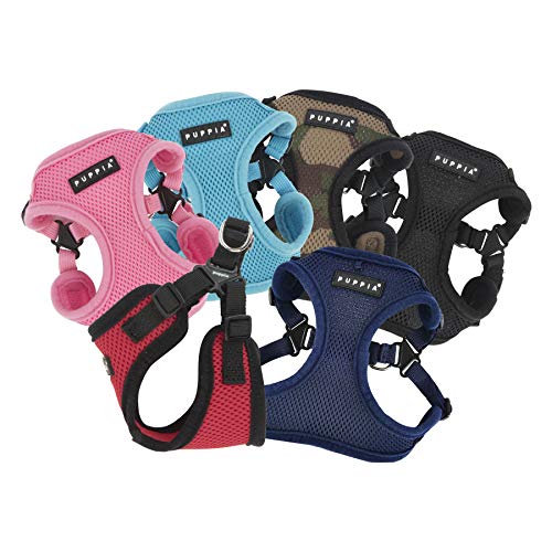 Puppia Dog Harness Comfort Mesh Step-in All Season No Pull No Choke Walking Training Adjustable Neck & Chest for Small & M...