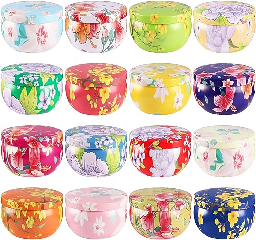 16 Pack 2.5oz Ladies Scented Candle Flower Set - Unique Decorative Gifts for Home, Women's Day, Birthdays, Bridesmaids, An...