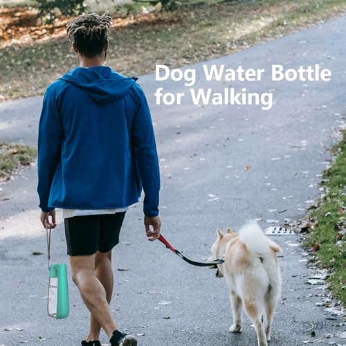 PawSailor Dog Water Bottle Portable for Walking Pet Travel 19 OZ Leak proof Water Bottle Bowl with Drinking Feeder Cat Pup...