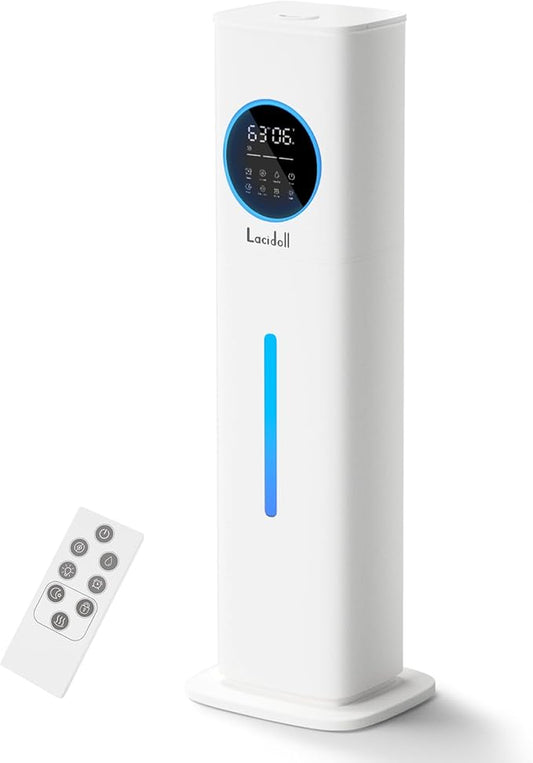 Humidifiers for Bedroom, 2.1Gal/8L Humidifier large room with Essential Oil Diffuser, Night Light, Top Fill Whole House Co...