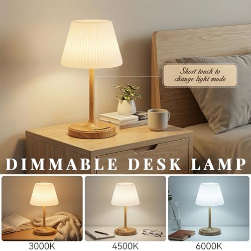 Shower Lamp Waterproof Bathroom Lamp for Inside Shower Bathtub, Rechargeable Cordless Table Lamp with 4000mah Battery, Tou...