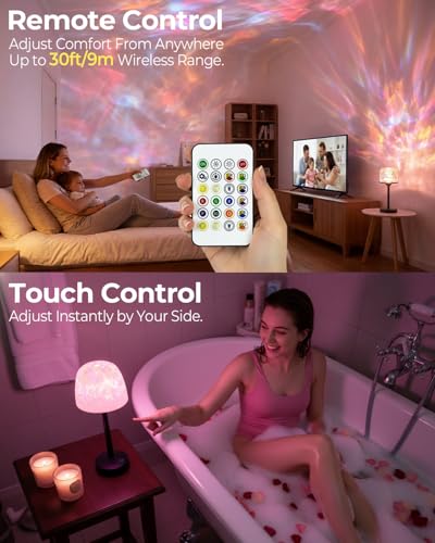 Shower Lamp Waterproof, 16 Color Bathroom Mood Light, Rechargeable Shower Light with Remote & Touch Control, LED Cordless ...
