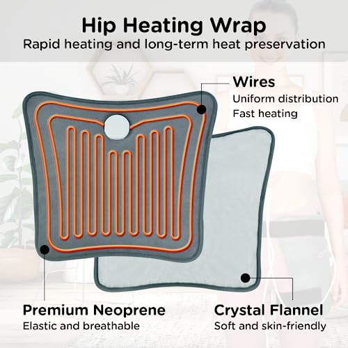 Comfytemp Hip Heating Pad Hip Brace, FSA Eligible Items Only List Birthday Gifts for Mom Women Dad Men, HSA Approve Lower ...