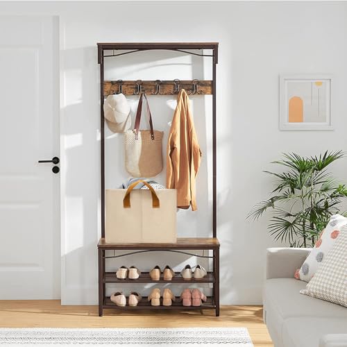 SNWDN 6 Pack Closet Cloth Storage Bins for Shelves, Medium Storage Baskets for Shelves, Fabric Bins for Closet organizatio...
