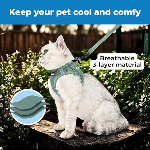 Voyager Step-in Pet Harness - All Weather Mesh, Adjustable Step in Harness for Cats and Dogs by Best Pet Supplies - 307 Se...