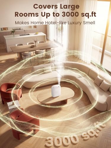 Ziweo Waterless Essential Oil Diffuser - Whole-Home Scent Cold Air Diffuser Up to 3000sq.ft for Large Home Office Hotel - ...