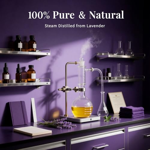 SU JUABA Lavender Essential Oil 4 Fl Oz, 100% Pure Natural Aromatherapy Oil for Diffuser, Skin Care, Relaxation, Sleep, Wo...