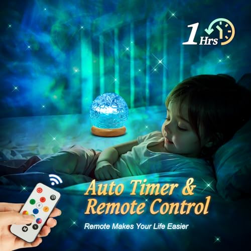 Ambient Lighting, 216 Modes Mood Lighting, 3-in-1 Sunset Lamp & Ocean Lamp & Northern Lights Projector with Remote, Room L...