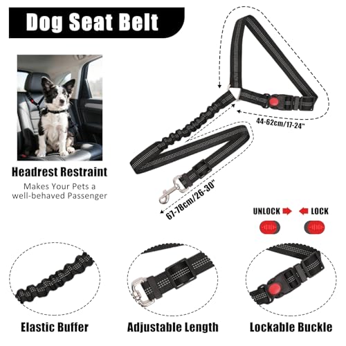 YXFDOYT No Pull Dog Harness Adjustable Collar & Leash Set - Dog Halter Harnesses Collapsible Bowls & Poop Bag Dispenser Mu...
