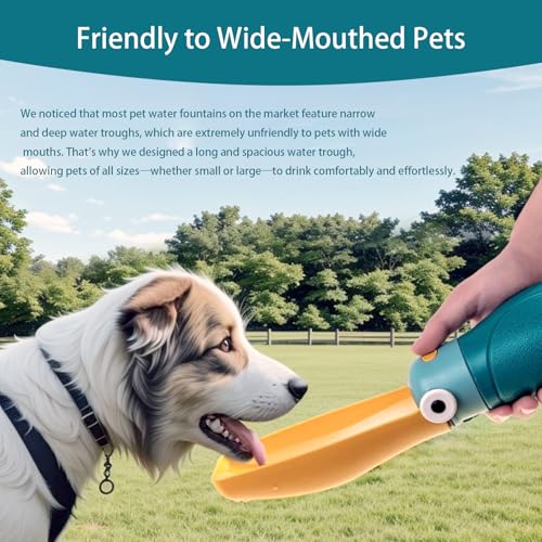 Dog Water Bottle Portable,Puppy Travel Water Bowl,Dog Water Bottle Dispenser for Walking,Puppy Essentials,One-Touch Water ...
