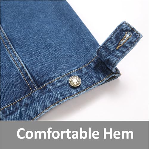 Ginsiom Men's Denim Vest,Sleeveless Jean Jacket Ripped Stretchy Distressed Battle Vest for Men Sleeve Less Outerwear