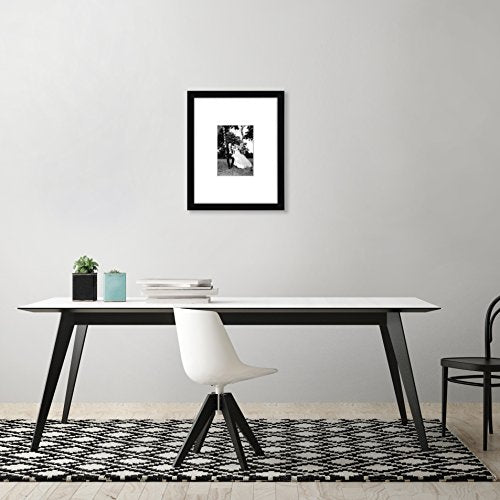 Americanflat 11x14 Picture Frame with Shatter-Resistant Glass - Use as 5x7 Frame with Mat or Display 11x14 Photo Without M...