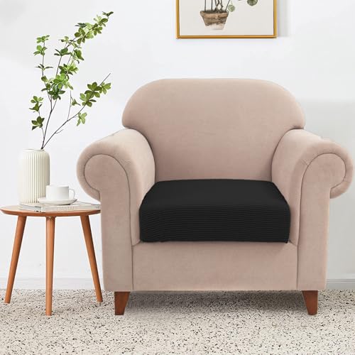SICHOWEL Water-Repellent Sofa Cushion Covers Jacquard High Stretch Fabric Chair Cushion Furniture Protector for Living Roo...