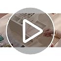 VLANDO Jewelry Box for Women, Glass Lid Jewelry Organizer with 3 Drawers for Necklaces Rings Earrings Bracelets Mother Day...
