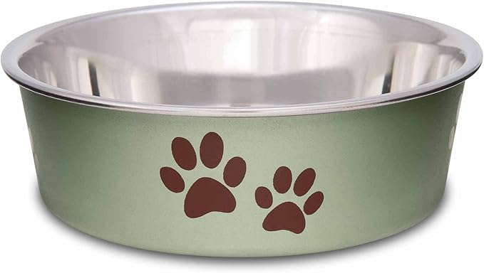 Loving Pets Bella Dog Bowls- Stainless Steel Dog & Cat Bowls - Spill Proof Dog Food Bowl, Cat Bowl, Puppy Essentials & Pet...