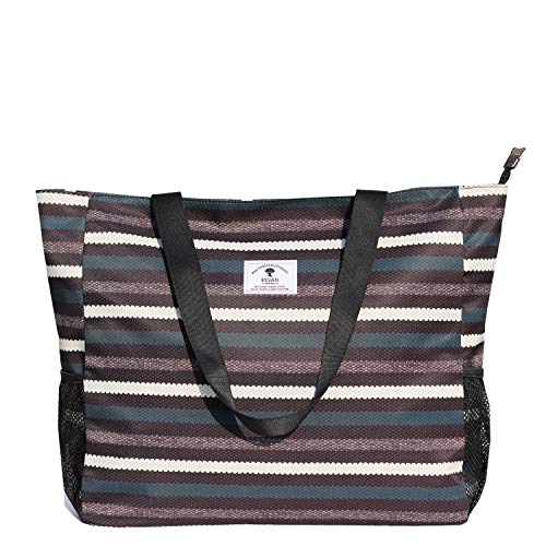 ESVAN Large Lightweight Water Resistant Beach Bag 20 Inch Womens Oversized Tote Bag for Gym, Beach, Travel, Pool, Yoga, Nurse