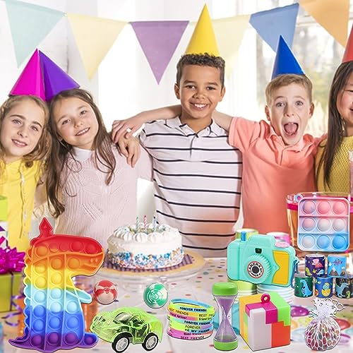 BILLFULL 1000 Pcs Party Favors for Kids, Fidget Toys Bulk, Birthday Gift Toys, Fidgets Stocking Stuffers, Treasure Box Par...